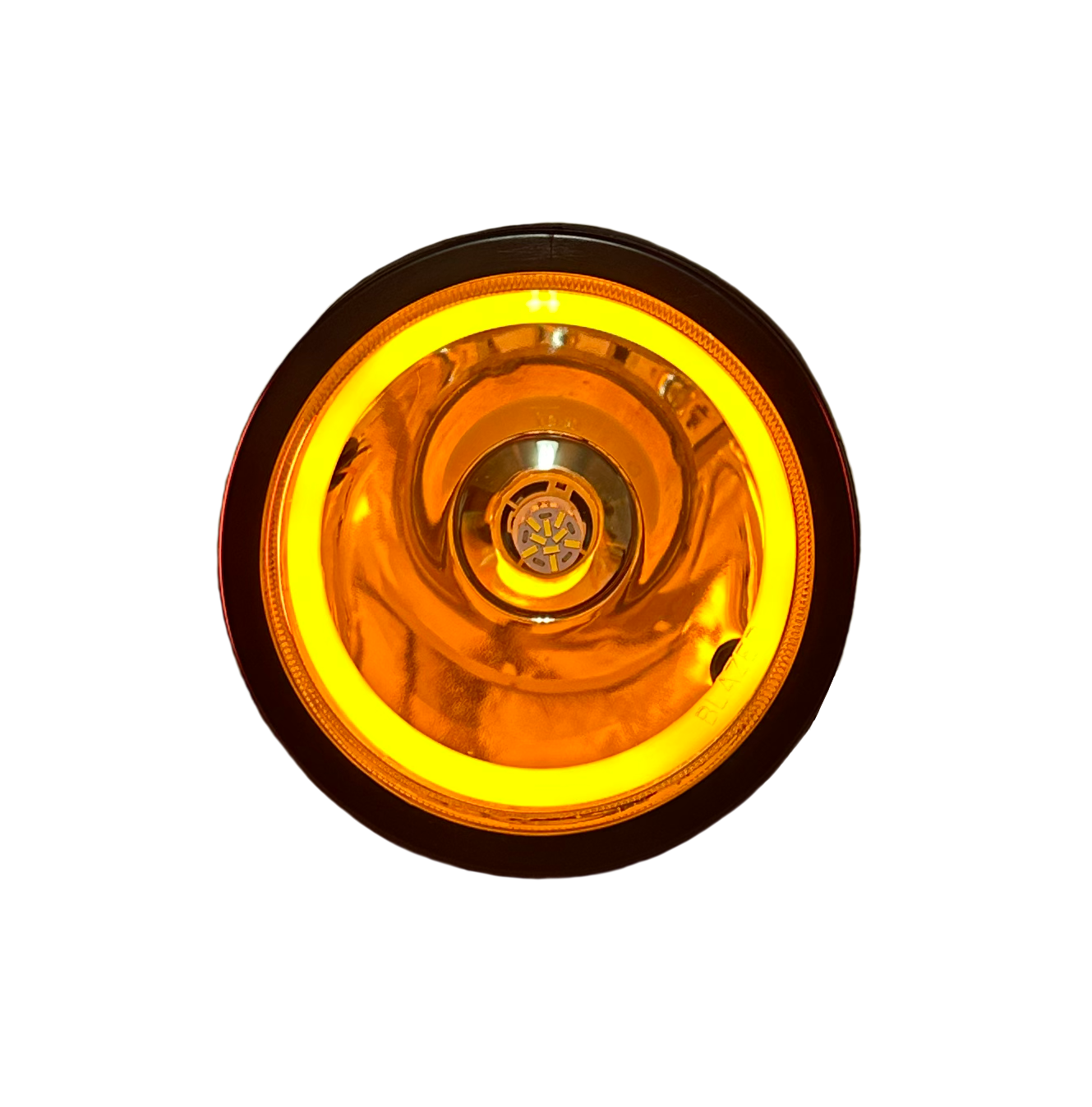 Deluxe Cruiser Headlight, Custom Bike Headlight, Amber Color, Front