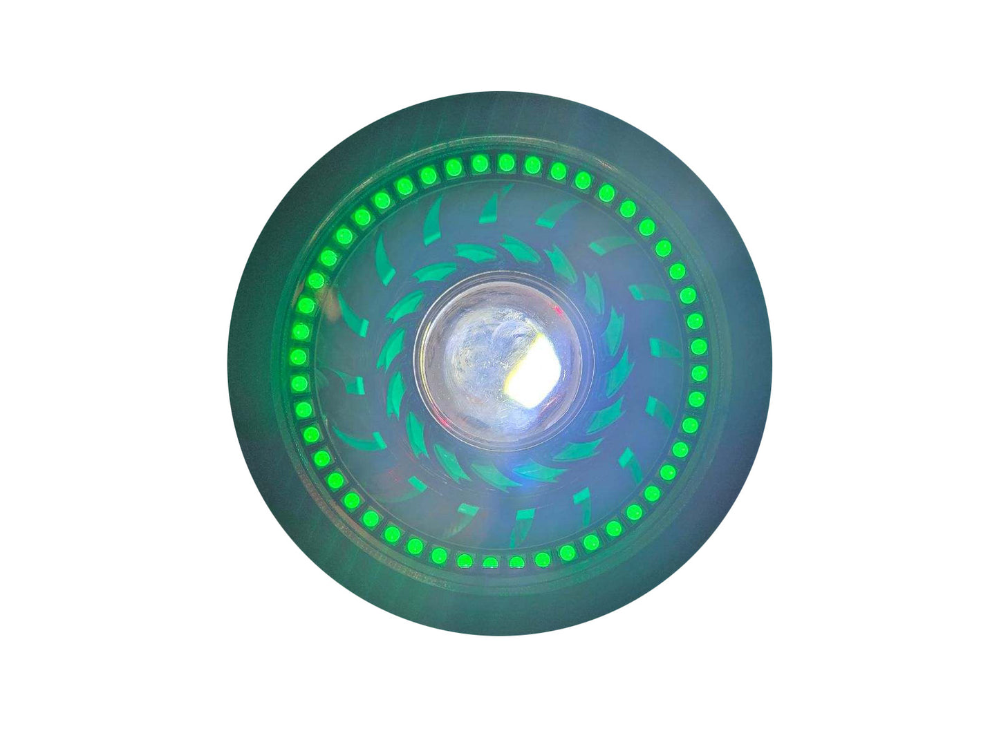 Premium Cruiser Headlight, Custom Bike Headlight, Angel Eye, LED Halo, Front